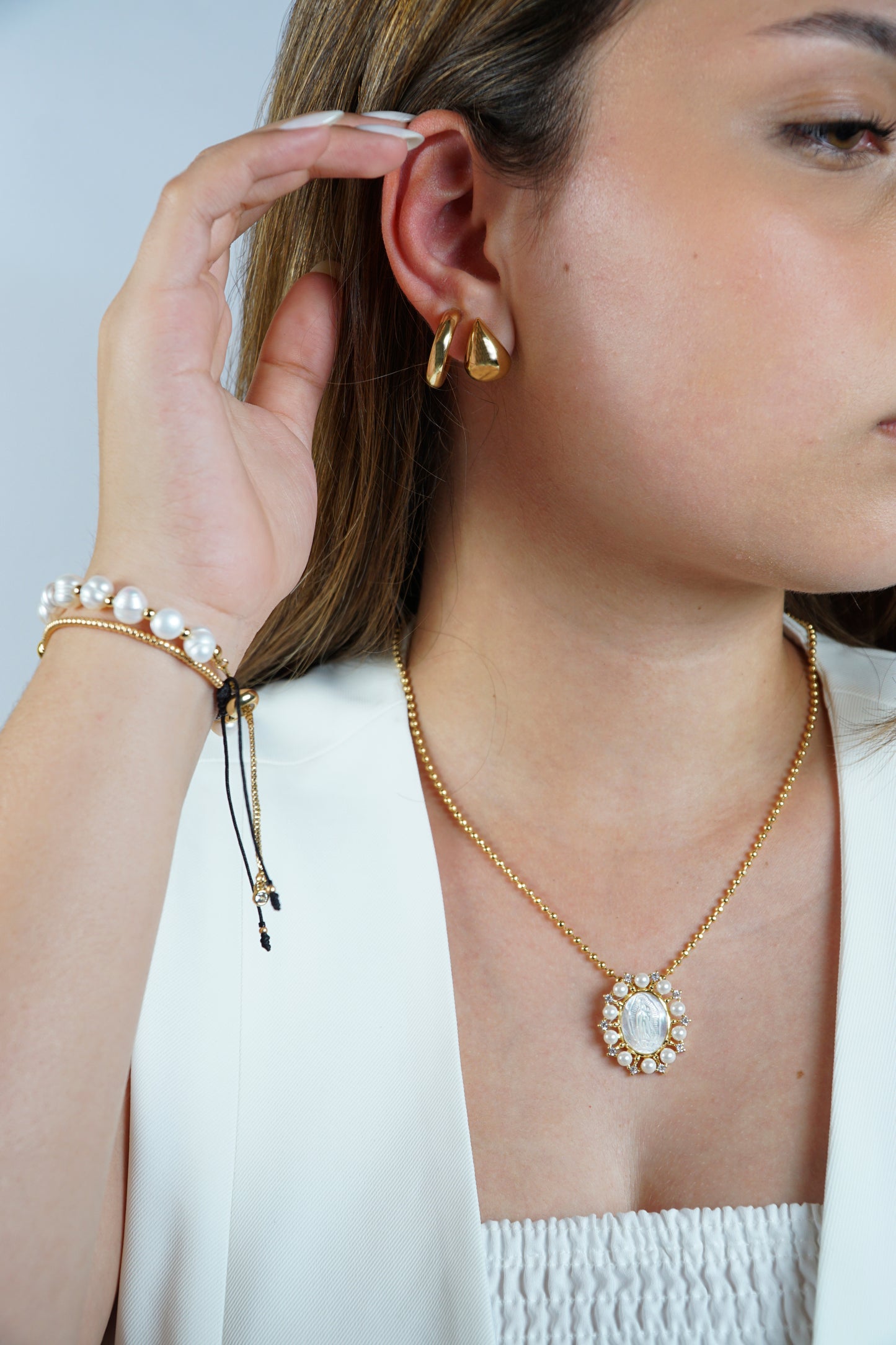 Pearl Guadalupe Necklace