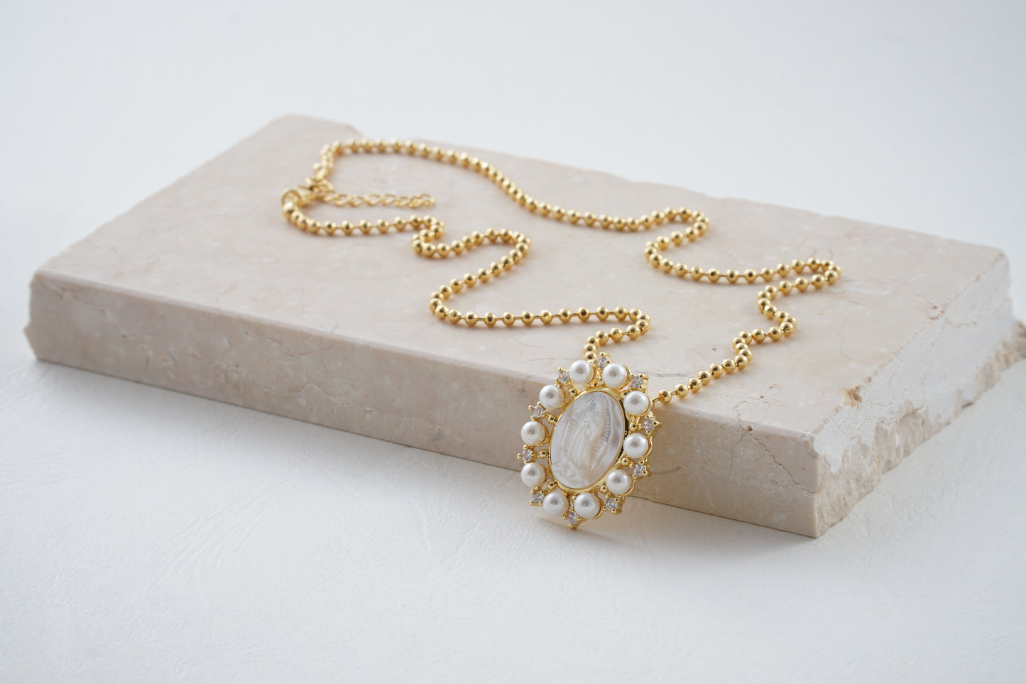Pearl Guadalupe Necklace