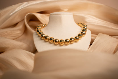 Gold Beaded Necklace