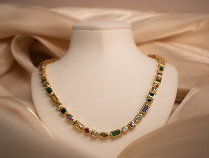 Colorful Geometric necklace
