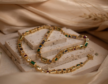 Colorful Geometric necklace